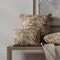 Brown Zebra Animal Print Microfiber Upholstery Fabric by The Yard - SKU: Mambo Saddle